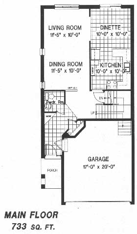 The bluejay - Main Floor - Floorplan