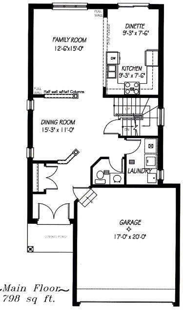 The dove - Main Floor - Floorplan