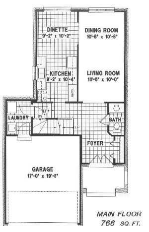 The Edenwood - Elevation B - Main Floor - Floorplan