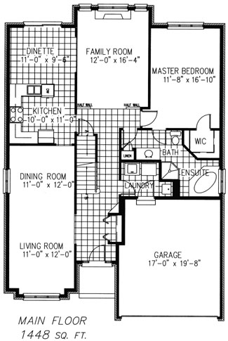 The hanover - Main Floor - Floorplan
