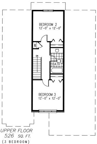 The hanover - Upper Floor - Floorplan