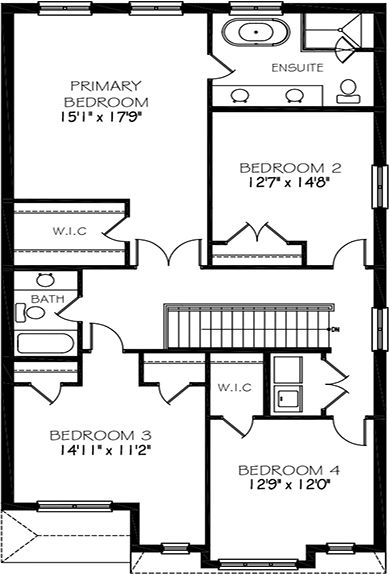 The Kansas - Upper Floor - Floorplan