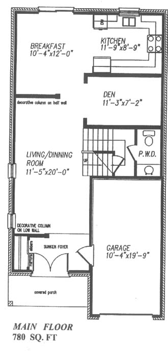 The kenwood - Main Floor - Floorplan