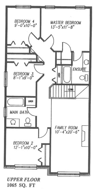 The kenwood - Upper Floor - Floorplan