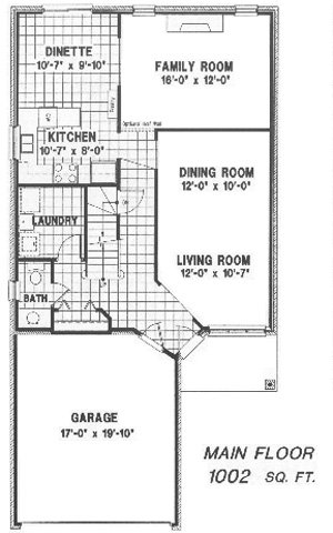 The lancaster - Main Floor - Floorplan