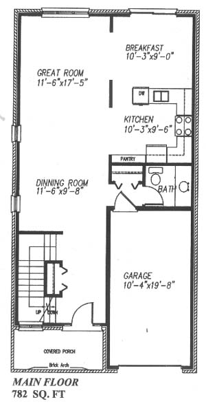 The lindsay - Main Floor - Floorplan
