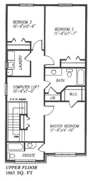 The lindsay - Upper Floor - Floorplan