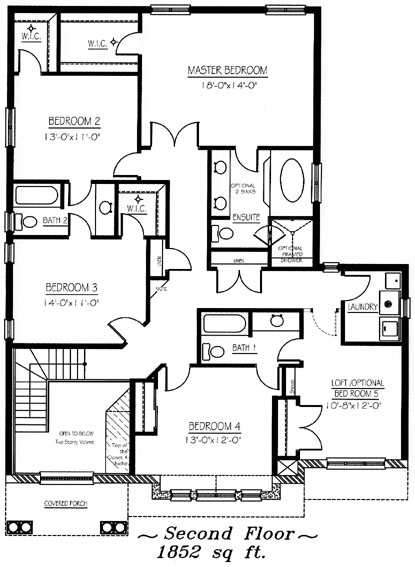 The millbrook - Upper Floor - Floorplan