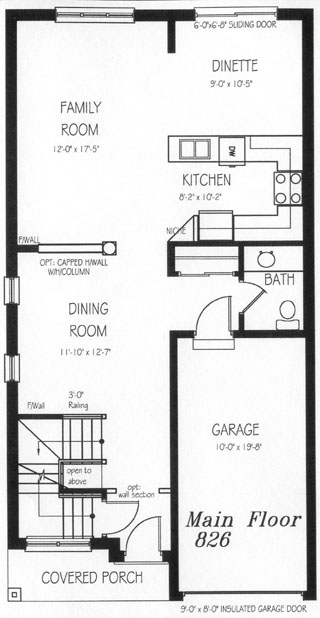The oakdale - Main Floor - Floorplan