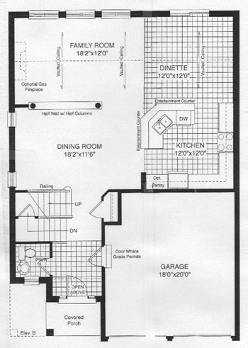 The seneca - Main Floor - Floorplan