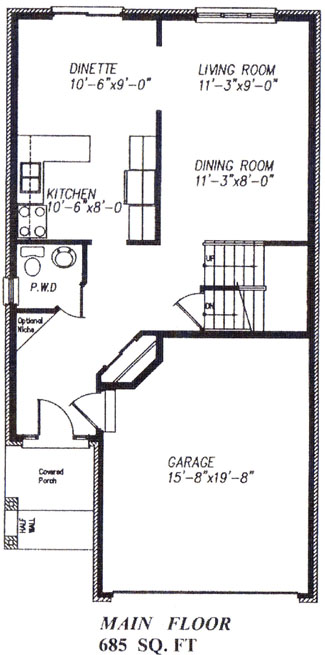 The wyndham - Main Floor - Floorplan