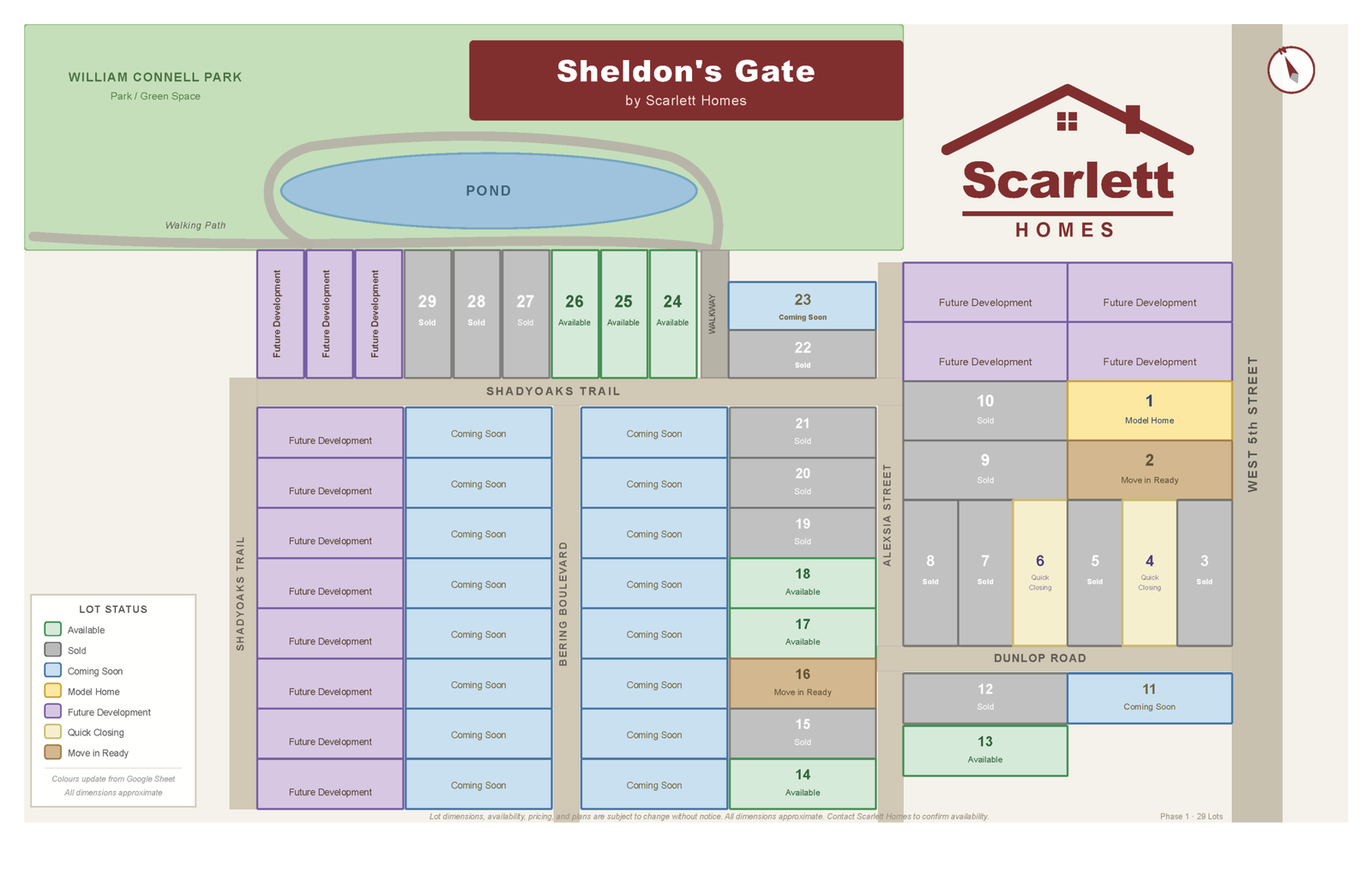 Sheldon's Gate Interactive Site Map